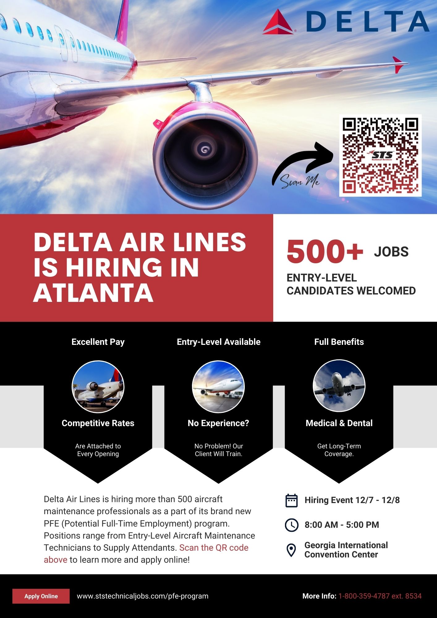 Delta Air Lines Is Hiring 500 In Atlanta Entry Level Available